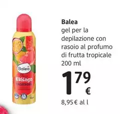 Balea -  Gel Per La  Depilazione Con Rasoio Al Profumo Di Frutta Tropicale 200 Ml 