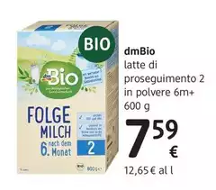 DmBio - Latte Di  Proseguimento 2 In Polvere 6m+ 600 G