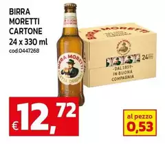 Moretti - Birra Cartone