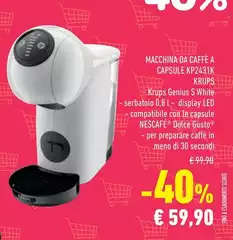 Krups - Macchina Da Caffè A Capsule Kp2431k