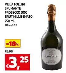 Villa - Spumante Prosecco DOC Brut Millsemato