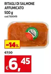 Ritagli Di Salmone Affumicato