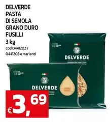 Delverde - Pasta Di Semola Grano Duro Fusilli
