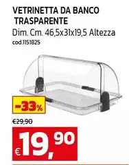 Vetrinetta Da Banco Trasparente