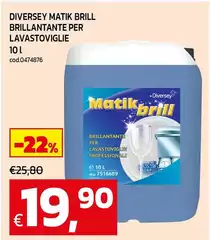Diversey - Matik Brillantante Per Lavastoviglie