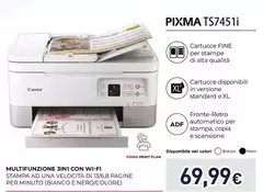 Canon - PIXMA TS7451i Ad Inchiostro A4 4800 X 1200 DPI Wi-Fi