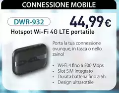 D Link - DWR-932 Hotspot Wi-Fi 4G LTE Portatile
