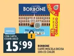 Caffe borbone - Caffe Miscela Decisa Cialde