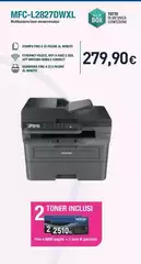 Brother - MFC-L2827DWXL Stampante Multifunzione Laser A4 1200 X 1200 DPI 32 Ppm Wi-Fi