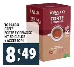 Toraldo - Caffè Forte E Cremoso Kit 50 Cialde + Accessori
