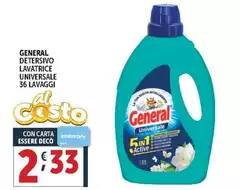 General - Detersivo Lavatrice Universale 36 Lavaggi