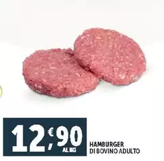 Hamburger Di Bovino Adulto