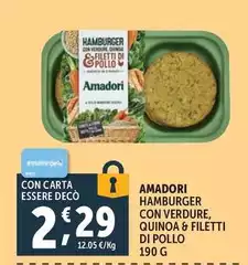 Amadori - Hamburger Con Verdure, Quinoa & Filetti Di Pollo