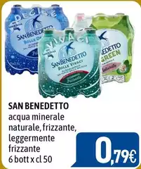 San Benedetto - Acqua Minerale Naturale, Frizzante, Leggermente Frizzante