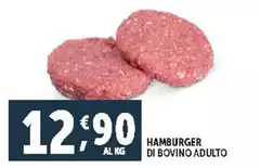 Hamburger Di Bovino Adulto