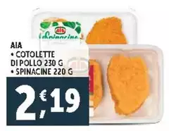 Aia - Cotolette Di Pollo/ Spinacine