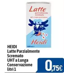 Heidi - Latte Parzialmente Scremato UHT A Lunga Conservazione