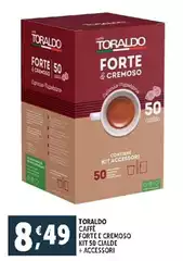 Toraldo - Cafet Forte Cremoso Kit 50 Cialde + Accessori