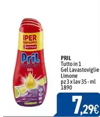 Pril - Tutto In 1 Gel Lavastoviglie Limone