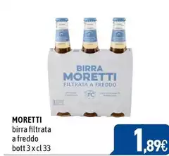 Moretti - Birra Filtrata A Freddo