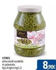 Citres - Olives Verdi Rondelle In Salamoia
