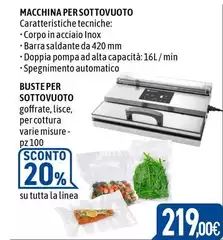 Linea - Macchina Per Sottovuoto