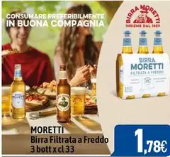 Moretti - Birra Filtrata A Freddo