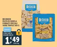 De Cecco - Pasta Di Semola Formati Speciali
