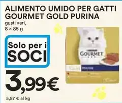 Gourmet Purina - Alimento Umido Per Gatti Gold