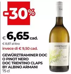 Trentino - Gewürztraminer DOC O Pinot Nero DOC  C Laps