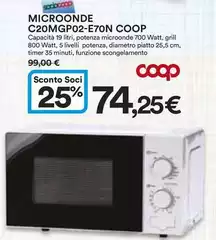 Coop - Microonde C20MGP02-E70N