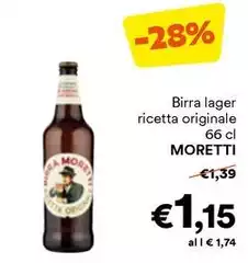Moretti - Birra Lager Ricetta Originale