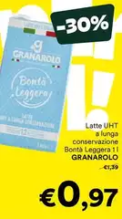 Granarolo - Latte UHT A Lunga Conservazione Bontà Leggera