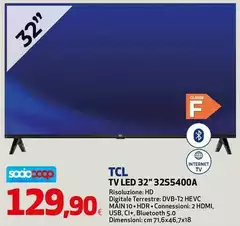 TCL - Tv Led 32" 32S5400A