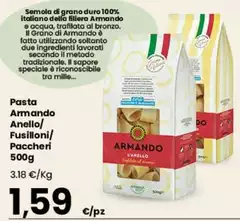 Grano armando - Pasta Anello/Fusilloni/Paccheri