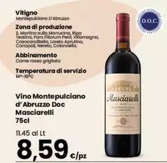 Martino - Vino Montepulciano D'Abruzzo DOC Masciarelli