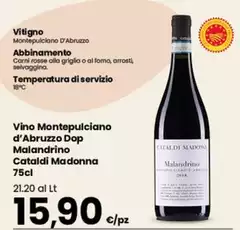 Cataldi madonna - Vino Montepulciano D'Abruzzo DOP Malandino