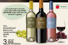 Del monte - Vino Rosato/Rosso/Bianco DOC
