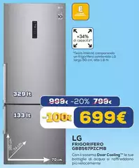LG - GBB567PZCMB Libera Installazione 462 L E Acciaio Inossidabile
