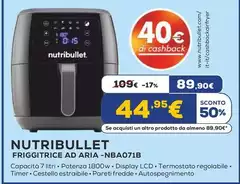 Nutribullet - Friggitrice Ad Aria-NBA071B 