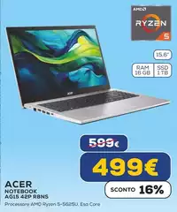 Acer - Notebook AG15 42P R8NS