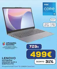 Lenovo - Notebook Ideapad Slim 3 83EM00J7IX