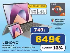Lenovo - Notebook Ideapad Flex 5 82XX00CVIX