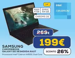 Samsung - Chromebook Galaxy Go XE340XDA KA1IT