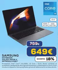 Samsung - Notebook Galaxy Book 4 NP750XGJ KG2IT