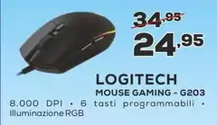 Logitech - Mouse Gaming-G203