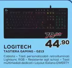 Logitech - Tastiera Gaming-G213