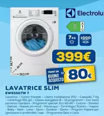 Outdoor - Lavatrice Slim EW65507W 7
