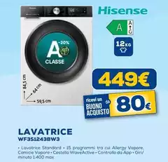 Hisense - Lavatrice WF3S1243BW3