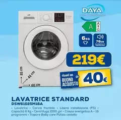 Daya - Lavatrice Standard DSW61025M18A